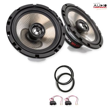Pachet difuzoare VW Polo V 5 uși (6C/6R) 2014-2017 Audio System CARBON coaxiale dedicate uși spate