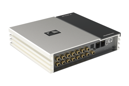 Amplificator cu DSP Nakamichi FDSK730A 920 watts max , 12 canale, 10 amplificate fibră optică, usb, coaxial, Hi-Res, BT,