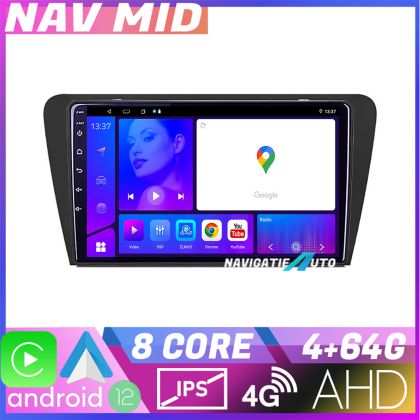 Navigatie Skoda Octavia 3 KIT 279 EDOTEC-LITE Android Ecran 720P Octa Core 4 64 Carplay