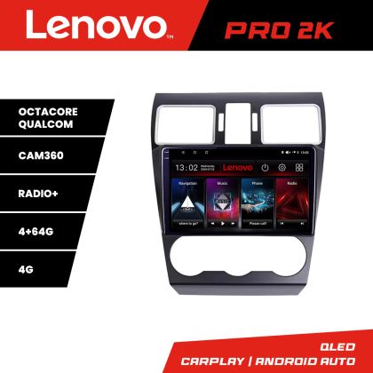 Navigatie Subaru Forester XV Lenovo Qled 2K Octa Core 4+64 360 DSP carplay android auto radio gps internet kit-062-2019+PRO-2K-9-4+64