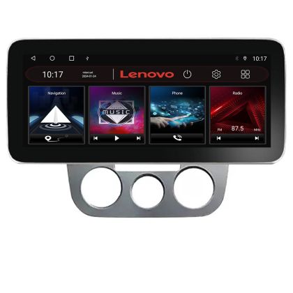 Navigatie VW Golf 5 2004-2010 clima manuala Lenovo PRO 8+256 12.3 inch qled android 4G DSP gps internet  KIT-golf5-manual