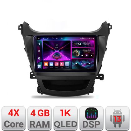 Navigatie Hyundai Elantra 2013-2015 A-359  4+64 InCell Display 1K Android Waze USB Navigatie Internet Youtube Radio