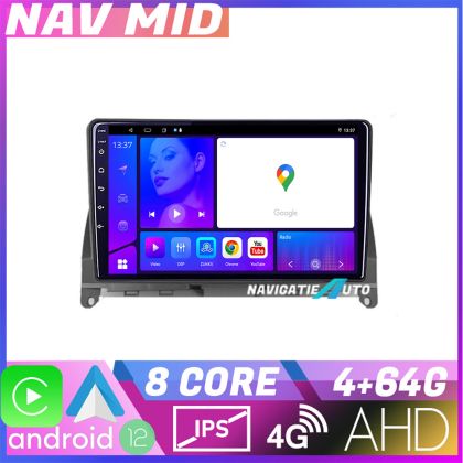 Navigatie Mercedes W204 2008 2012 KIT W204 EDOTEC-LITE Android Ecran 720P Octa Core 4 64 Carplay