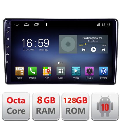 Navigatie Renault Trafic 2008-2012 Octa Core cu Android Radio Bluetooth Internet GPS WIFI DSP 8+128GB 4G