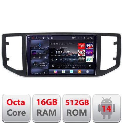 Navigatie vw crafter 2018- Edotec Kit-CRAFTER 8 core QLED 2K 16+512GB 360 Android Waze USB Navigatie Internet Youtube Radio