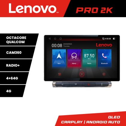 Navigatie Citroen C3 2017-2024 ecran color de fabrica Lenovo Qled 13 inch 2K Octa Core 4+64 360 DSP ADAS carplay android auto radio internet Kit-+PRO-2K-13-4+64