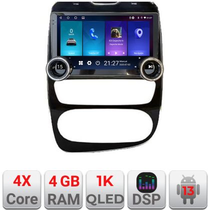 Navigatie Renault Clio 4 V2 Kit-468 Edotec  4+64 10.5 inch Incell 1K android Wifi 5Ghz gps internet