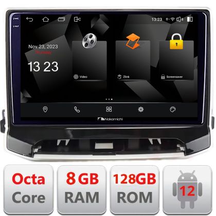 Navigatie Jeep Compass 2021- Nakamichi NAM5960PRO Octa core 8+128 carplay android auto radio gps internet