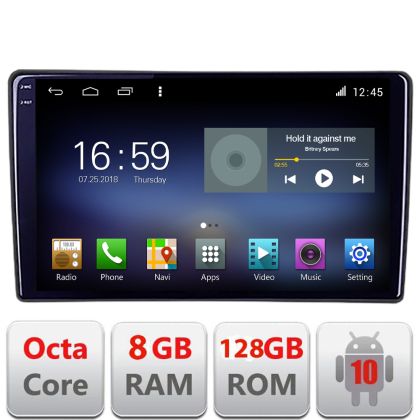 Navigatie dedicata  Ford Fiesta 2020-  Android radio gps internet Octa Core 4+64 LTE Kit-fiesta-2020+EDT-E609