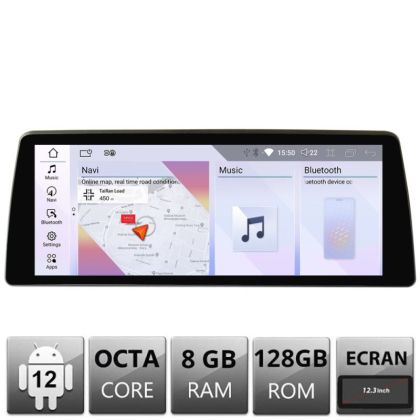 Navigatie BMW Seria 6 E63 2006-2012 cu ecran CCC Android ecran 12.3"8+128 4G BT camere 360