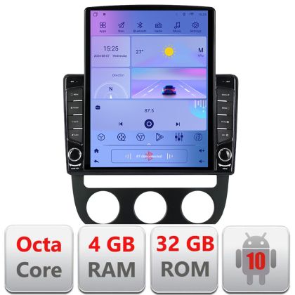 Navigatie VW Golf 5 2004-2010 clima automatica Android radio gps internet  Octa Core 4+64 LTE KIT-golf5-automatic+EDT-E709