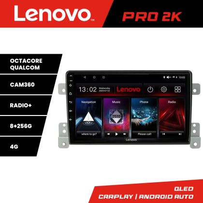 Navigatie Suzuki Grand Vitara Old  Lenovo Kit-053 8 core QLED 2K 8+256 360 Android Waze USB Navigatie Internet Youtube Radio