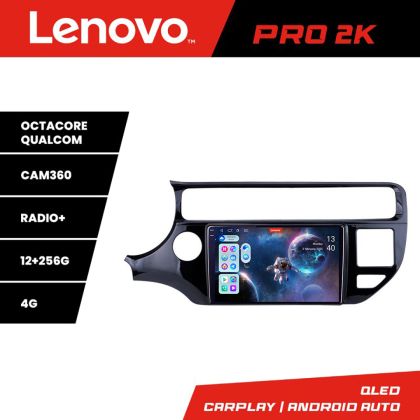 Navigatie Kia Rio Lenovo Kit-504 8 core QLED 2K 12+256 360 Android Waze USB Navigatie Internet Youtube Radio