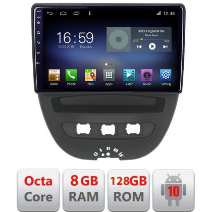 Navigatie Citroen C1 Peugeot 107 Toyota Aygo 2005-2014 Android radio gps internet  Octa Core 8+128 LTE KIT-C1+EDT-E610