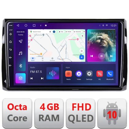 Navigatie Skoda Kodiaq B-KODIAQ Android Ecran QLED octa core 4+64 carplay android auto KIT-KODIAQ+EDT-E310V3