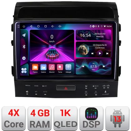 Navigatie Toyota Landcruiser 200 V8 2007-2015 cu navi si 360 Android radio gps internet 4+64 InCell Display 1K KIT-381-360+EDT-E209-RK