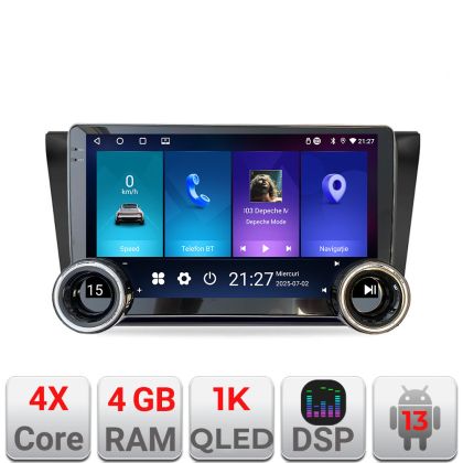 Navigatie Mazda 3 2009-2014 Kit-034 Edotec  4+64 10.5 inch Incell 1K android Wifi 5Ghz gps internet