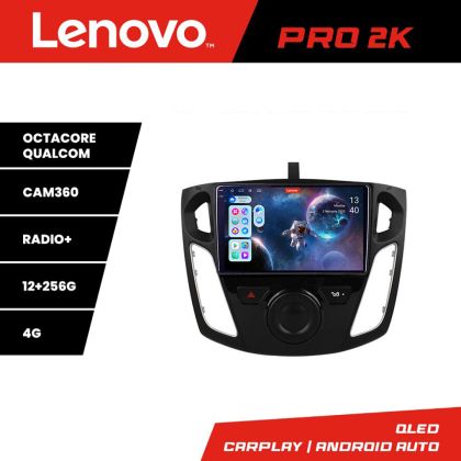 Navigatie Ford Focus 3 Lenovo Kit-150 8 core QLED 2K 12+256 360 Android Waze USB Navigatie Internet Youtube Radio