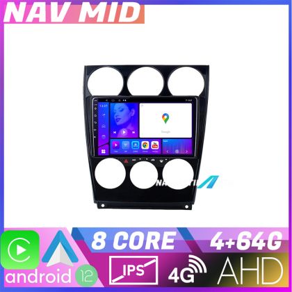 Navigatie Mazda 6 2004 2008 KIT 944 EDOTEC-LITE Android Ecran 720P Octa Core 4 64 Carplay