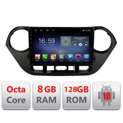 Navigatie Hyundai I10 2013-2019 F-hy38 Octa Core cu Android Radio Bluetooth Internet GPS WIFI DSP 8+128GB 4G