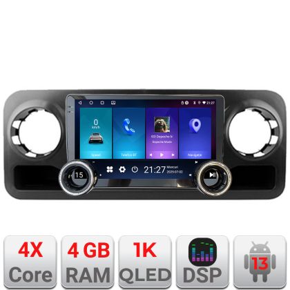 Navigatie Mercedes Sprinter 2018- Edotec  4+64 10.5 inch Incell 1K android Wifi 5Ghz gps internet Kit-sprinter