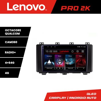 Navigatie Toyota Auris 2013-2018 Lenovo 8 core QLED 2K 4+64 360 Android Waze USB Navigatie Internet Youtube Radio