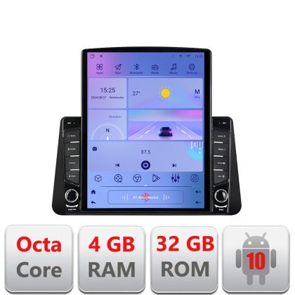 Navigatie Nissan Micra intre anii 2014-2024 Android radio gps internet Octa Core 4+64 LTE Kit-micra+EDT-E709