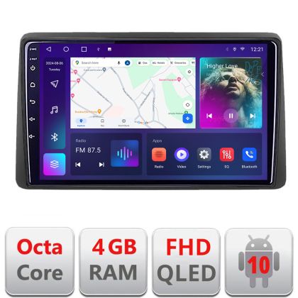 Navigatie Dacia Duster dupa 2019 B-199 Android Ecran QLED octa core 4+64 carplay android auto KIT-199+EDT-E310V3