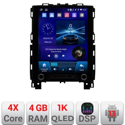 Navigatie Renault Megane 4 2016-2024 cu tip tesla radio cd tip tesla radio gps internet 4 Core carplay android auto 4+64 Incell Display E220-RK