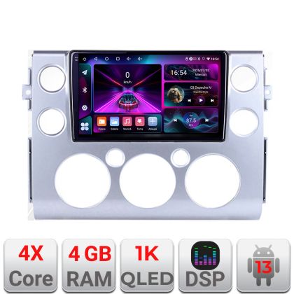 Navigatie Toyota FJ Cruiser 2006-2020 Android radio gps internet 4+64 InCell Display 1K Kit-fj-cruiser+EDT-E209-RK