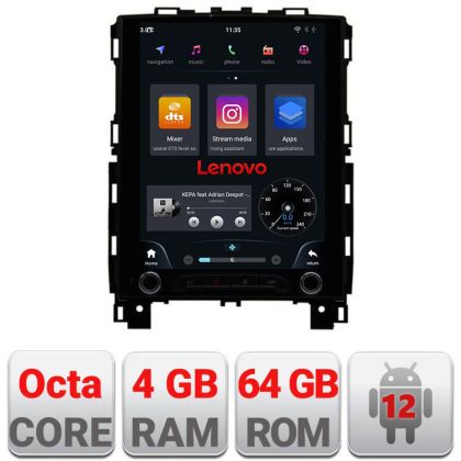 Navigatie Renault Megane 4 2016-2024 cu navi tip tesla radio gps internet Qualcomm 8X 8+128 360 4G carplay android auto  kit-tesla-447-high