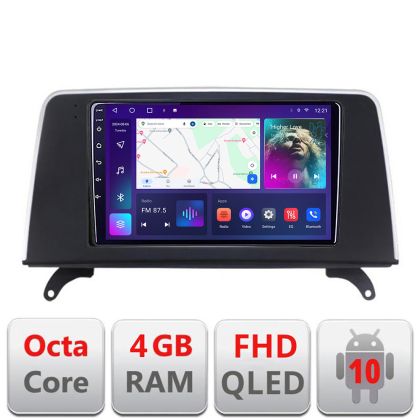 Navigatie BMW X5 X6 2009-2014 CIC Android Ecran QLED octa core 4+32 carplay android auto KIT-x5-cic+EDT-E309V3