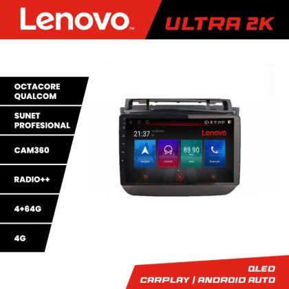 Navigatie VW Touareg 2011-2018 Lenovo 8 core QLED Qualcomm 4+64 360 Android Waze USB Navigatie Internet Youtube Radio