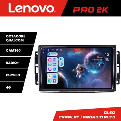 Navigatie Chrysler Jeep Lenovo Kit-202 8 core QLED 2K 12+256 360 Android Waze USB Navigatie Internet Youtube Radio