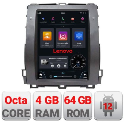 Navigatie Toyota Prado J120 high tip tesla radio gps internet Qualcomm 8X 8+128 360 4G carplay android auto  kit-tesla-456-high+