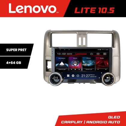 Navigatie TOYOTA Prado 2010-2013 Kit-347 Lenovo  8 core 4+64 10.5 inch Incell 1K android Wifi 5Ghz gps internet
