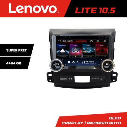 Navigatie Mitsubishi Outlander 2010 Kit-056 Lenovo  8 core 4+64 10.5 inch Incell 1K android Wifi 5Ghz gps internet  Q v2