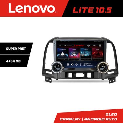Navigatie Hyundai Santa Fe 2007-2012 Kit-008 Lenovo  8 core 4+64 10.5 inch Incell 1K android Wifi 5Ghz gps internet