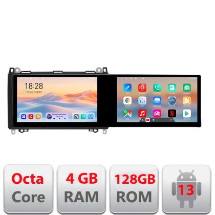 Navigatie Mercedes VW Edotec 8 core 4+128 10.5 inch Incell 1K android Wifi 5Ghz gps internet