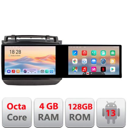 Navigatie VW Touareg 2012-2019 Kit-1142 Edotec 2 ecrane  8 core 4+128 21.6 inch Incell android Wifi 5Ghz gps internet