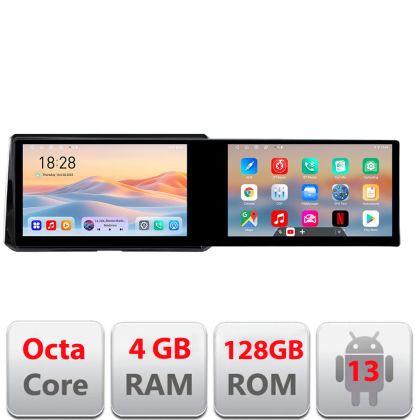 Navigatie Toyota Corolla dupa 2020 Kit-388 Edotec 2 ecrane  8 core 4+128 21.6 inch Incell android Wifi 5Ghz gps internet