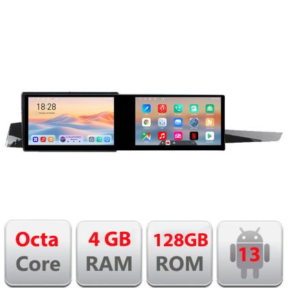 Navigatie Renault Laguna 3 Edotec 2 ecrane  8 core 4+128 21.6 inch Incell android Wifi 5Ghz gps internet