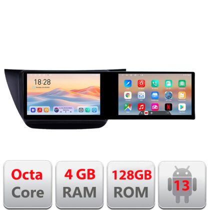 Navigatie Mitubishi Lancer 2001-2007 Kit-lancer07 Edotec 2 ecrane  8 core 4+128 21.6 inch Incell android Wifi 5Ghz gps internet 32