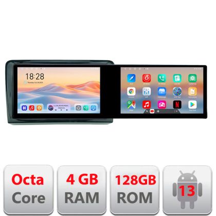 Navigatie Mercedes Viano Vito 2014-2022 Edotec 2 ecrane  8 core 4+128 21.6 inch Incell android Wifi 5Ghz gps internet  Kit-viano-old