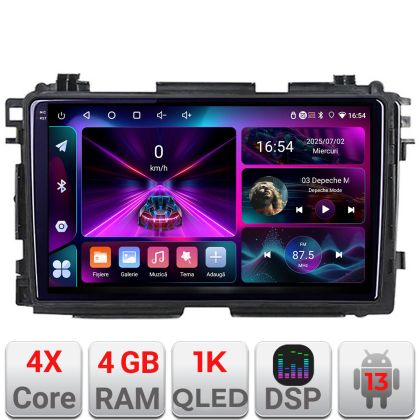 Navigatie Honda HR-V 2013-2018 Android radio gps internet 4+64 InCell Display 1K Kit-hr-v+EDT-E209-RK