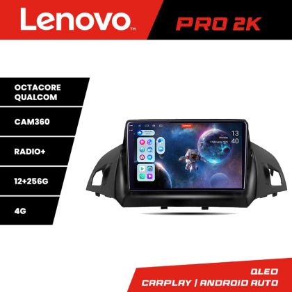 Navigatie Ford Kuga 2013-2017 Lenovo Kit-362 8 core QLED 2K 12+256 360 Android Waze USB Navigatie Internet Youtube Radio