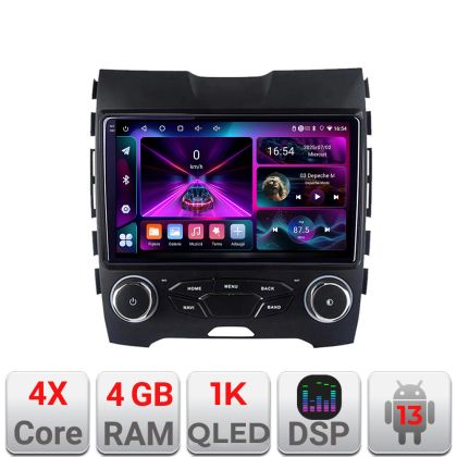 Navigatie Ford Edge 2015-2021 midline A-edge-mid  4+64 InCell Display 1K Android Waze USB Navigatie Internet Youtube Radio