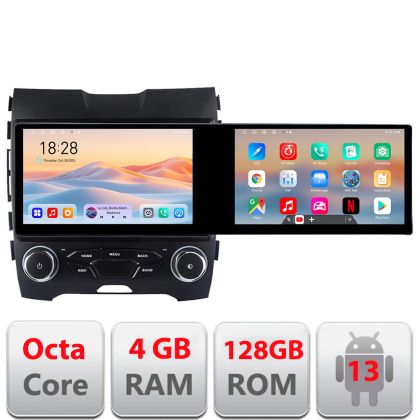 Navigatie Ford Edge 2015-2021 midline Edotec 8 core 4+128 10.5 inch Incell 1K android Wifi 5Ghz gps internet