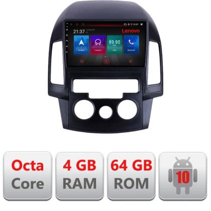 Navigatie Hyundai I30 2009-2012 clima manuala E-i30ac Octa Core cu Android Radio Bluetooth Internet GPS WIFI DSP 4+64G RESIGILAT