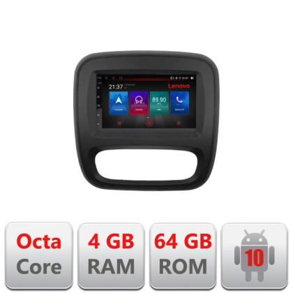 Navigatie Renault Trafic 2014-2017 E-rt09 Octa Core cu Android Radio Bluetooth Internet GPS WIFI DSP 4+64GB 4G RESIGILAT